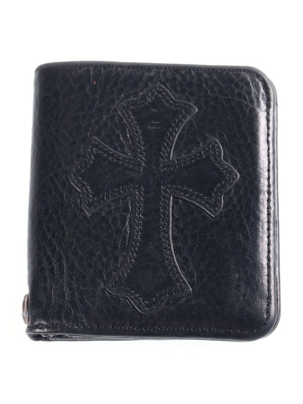 Chrome Hearts Digiacomo Card Case Compact Wallet Black with Grommet